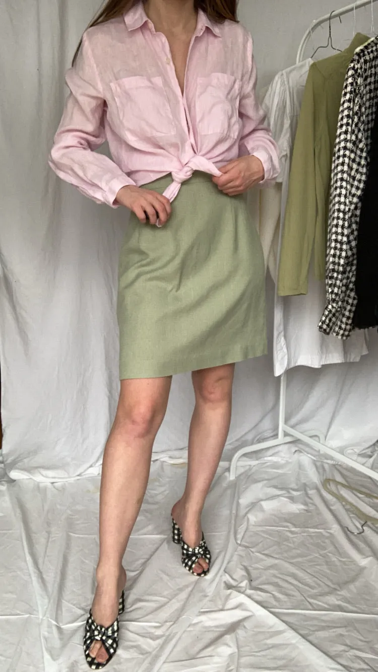 90s Pistachio Mini Skirt - 31