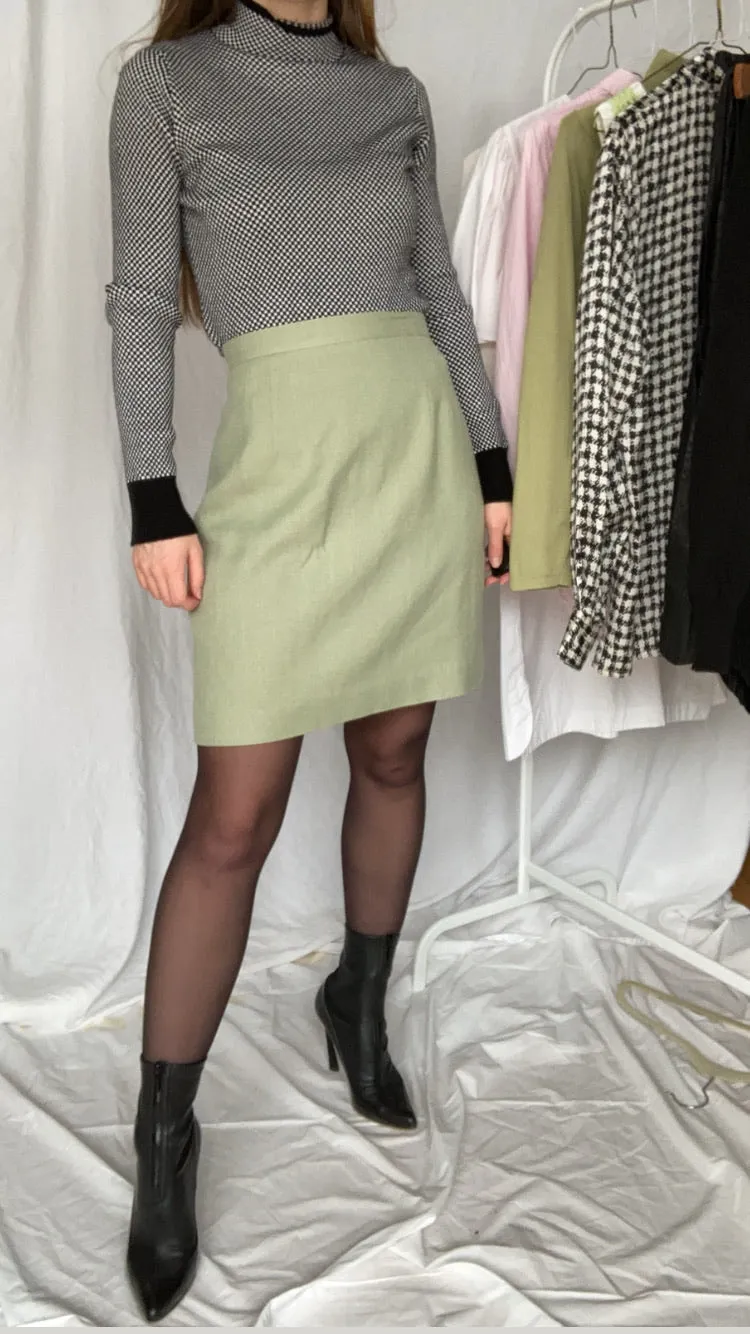 90s Pistachio Mini Skirt - 31