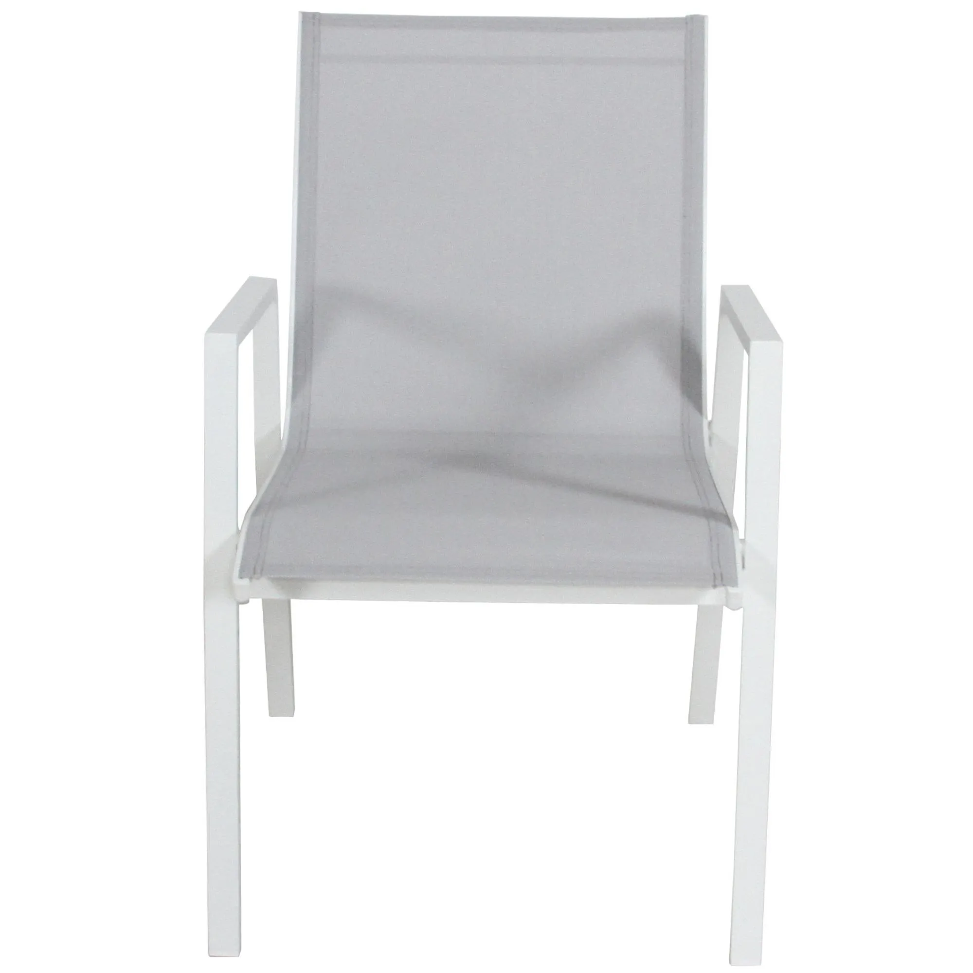 All-Weather 7pc Aluminium Outdoor Dining Set, White
