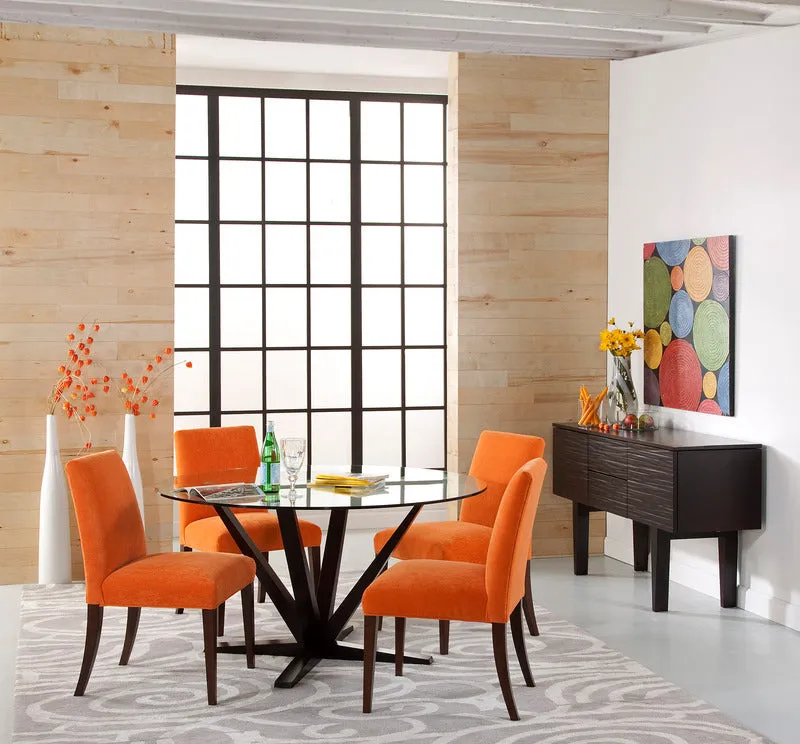 Aura Round Dining Table - Glass Top