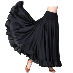 Big Swing Ruffle Ballroom Dance Skirt