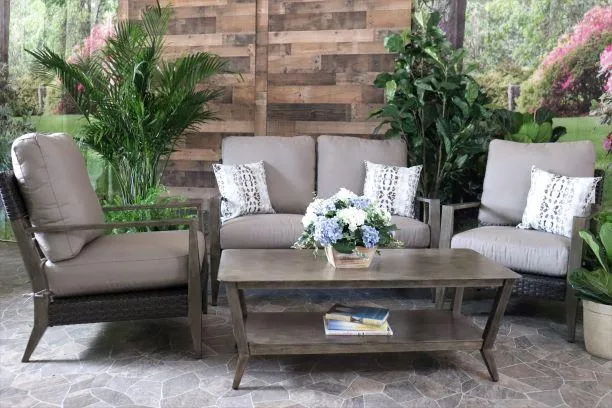 CEDARBROOK 4 PIECE SEATING SET -  Love Seat, 2 Club Chairs and Coffee Table