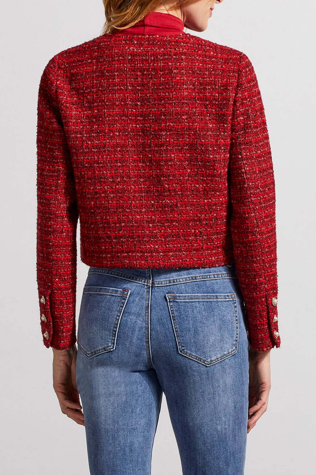 Coco Tweed Jacket w/Pearl Buttons