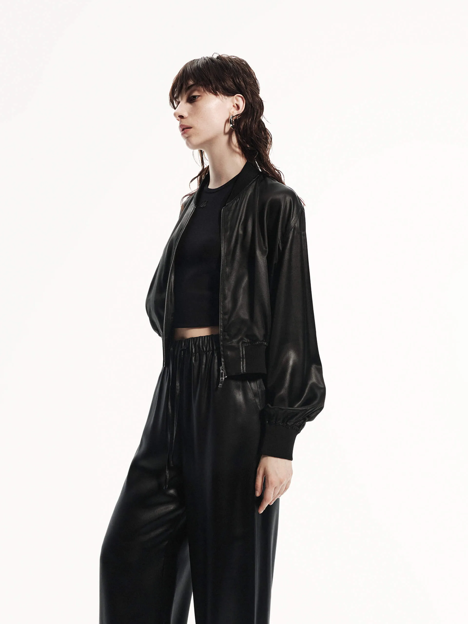 Cropped Baseball Jacket
