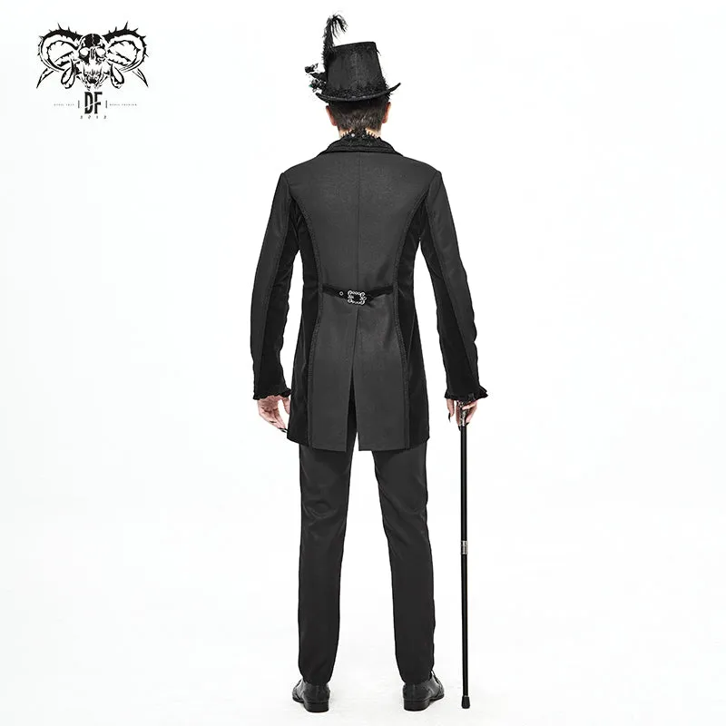 CT17401 black Gothic men dress coat