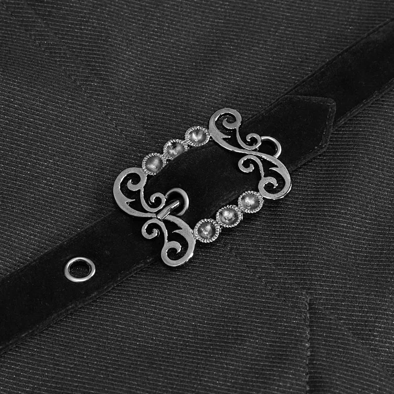 CT17401 black Gothic men dress coat
