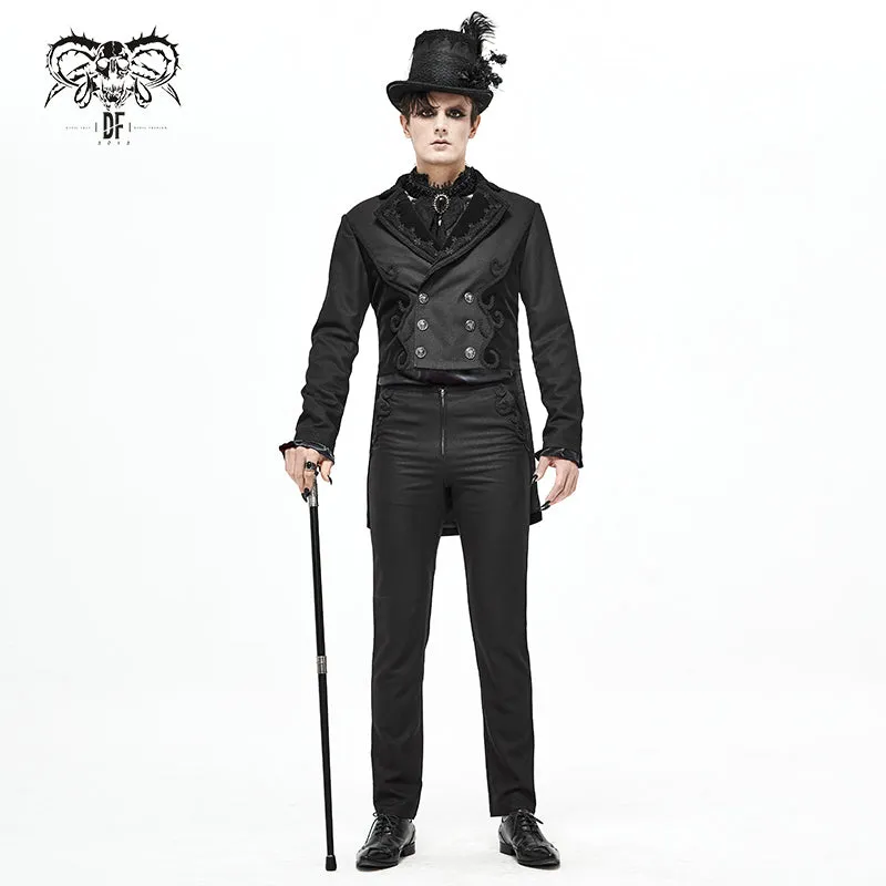 CT17401 black Gothic men dress coat