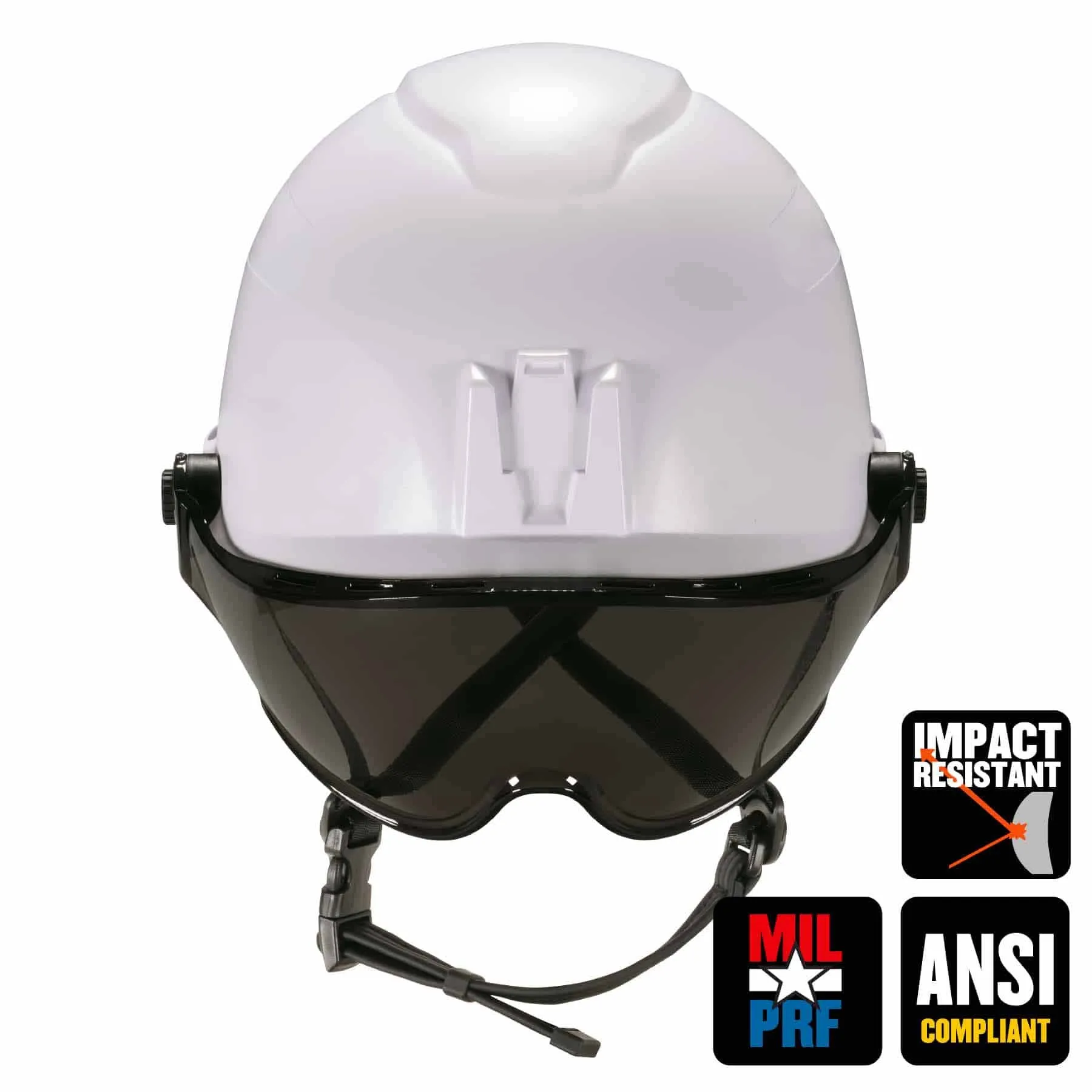 Ergodyne 60218 8974V Anti-Fog Smoke Lens Orange Class E Safety Hard Hat Helmet   Visor