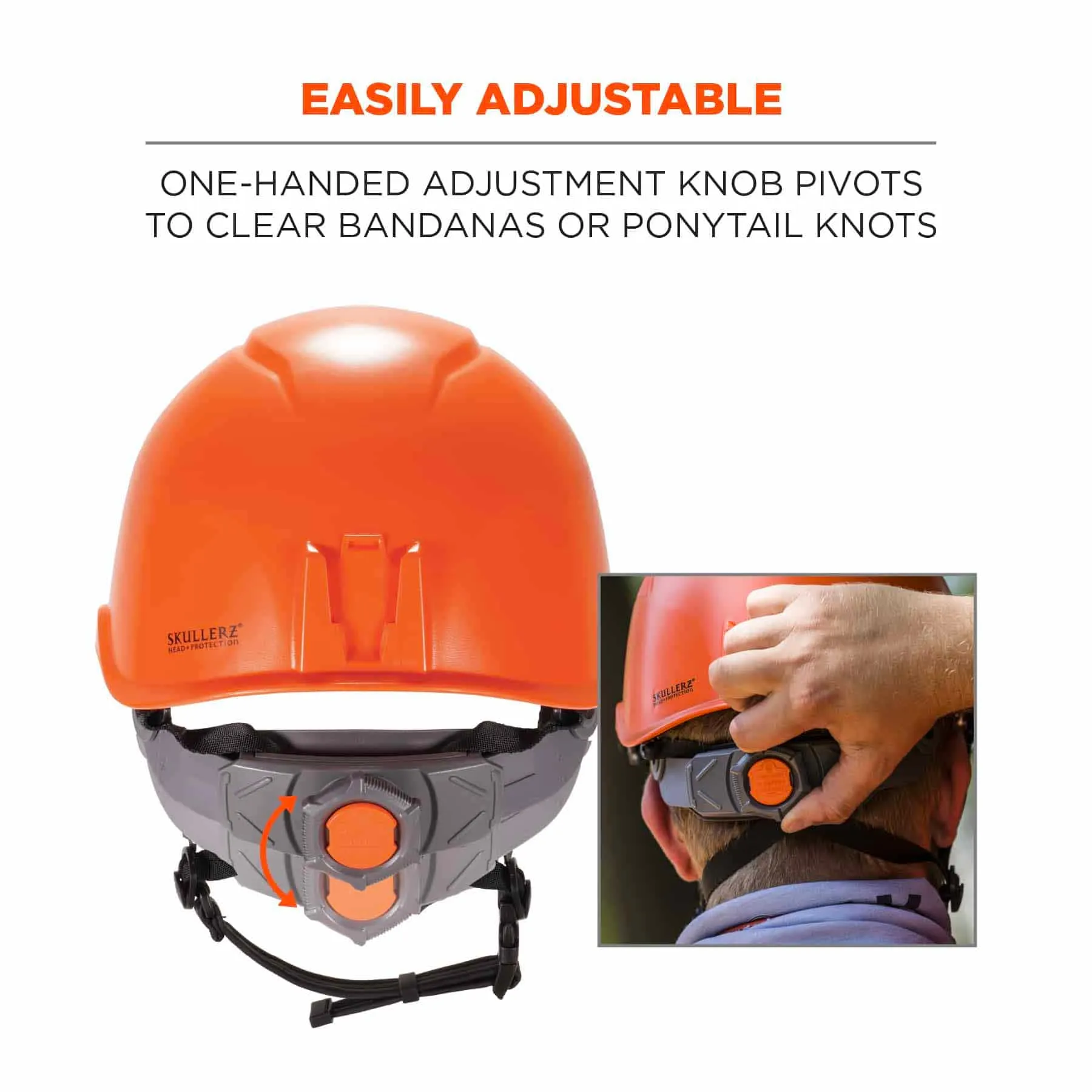Ergodyne 60218 8974V Anti-Fog Smoke Lens Orange Class E Safety Hard Hat Helmet   Visor