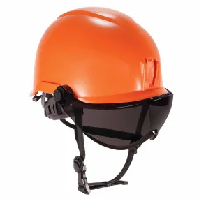 Ergodyne 60218 8974V Anti-Fog Smoke Lens Orange Class E Safety Hard Hat Helmet   Visor
