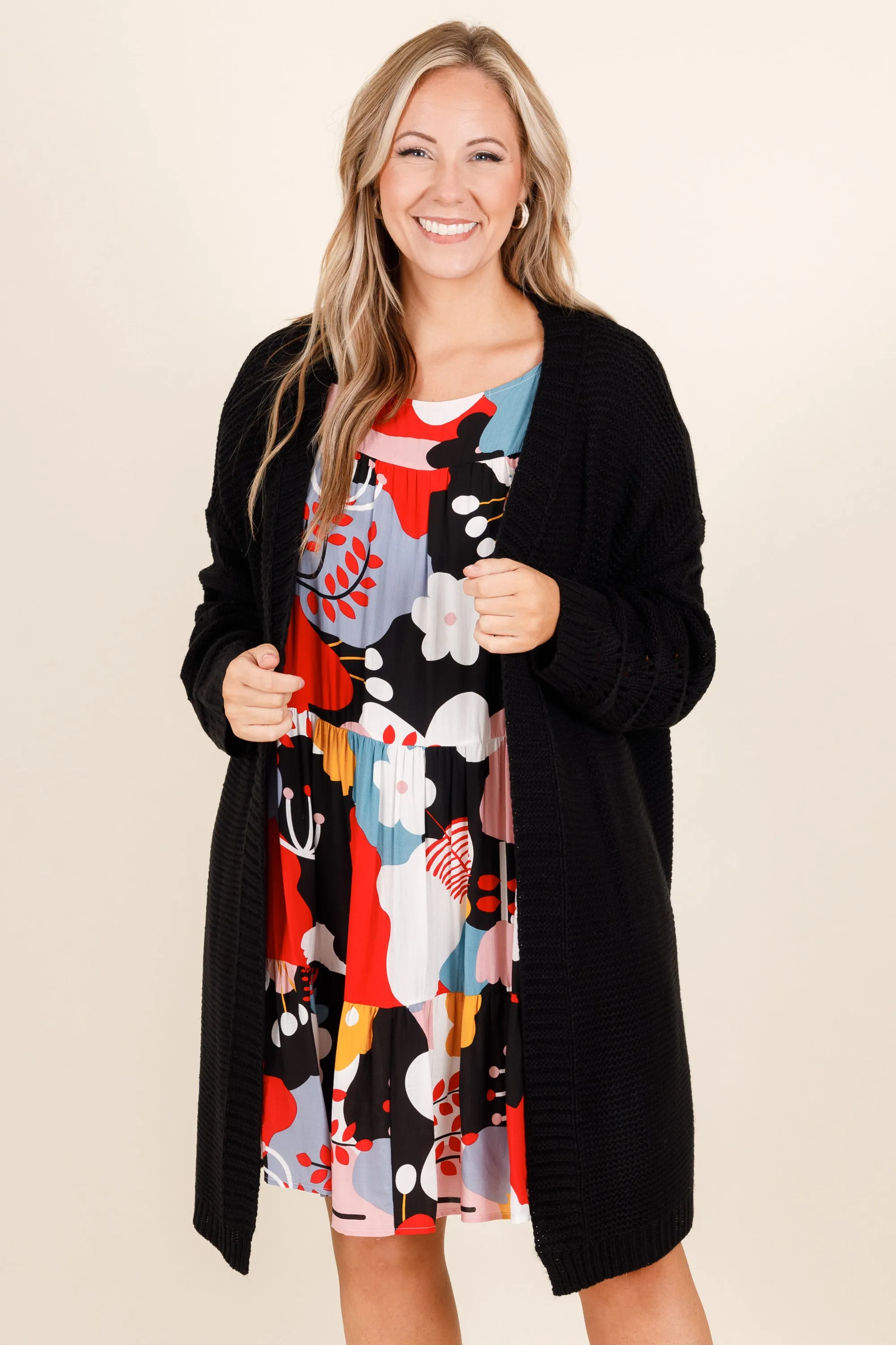 Flooding With Perfection Dress, Black