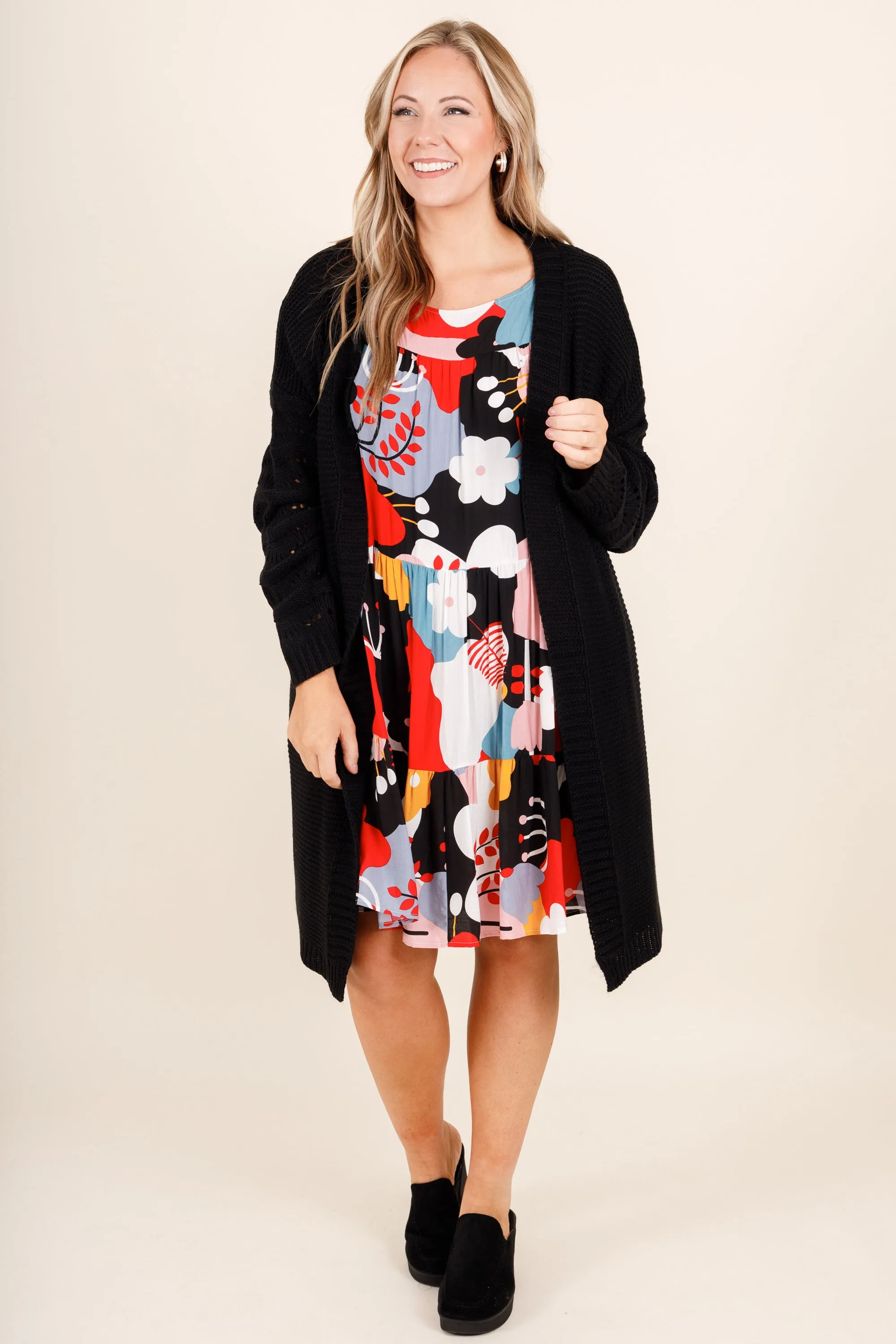 Flooding With Perfection Dress, Black