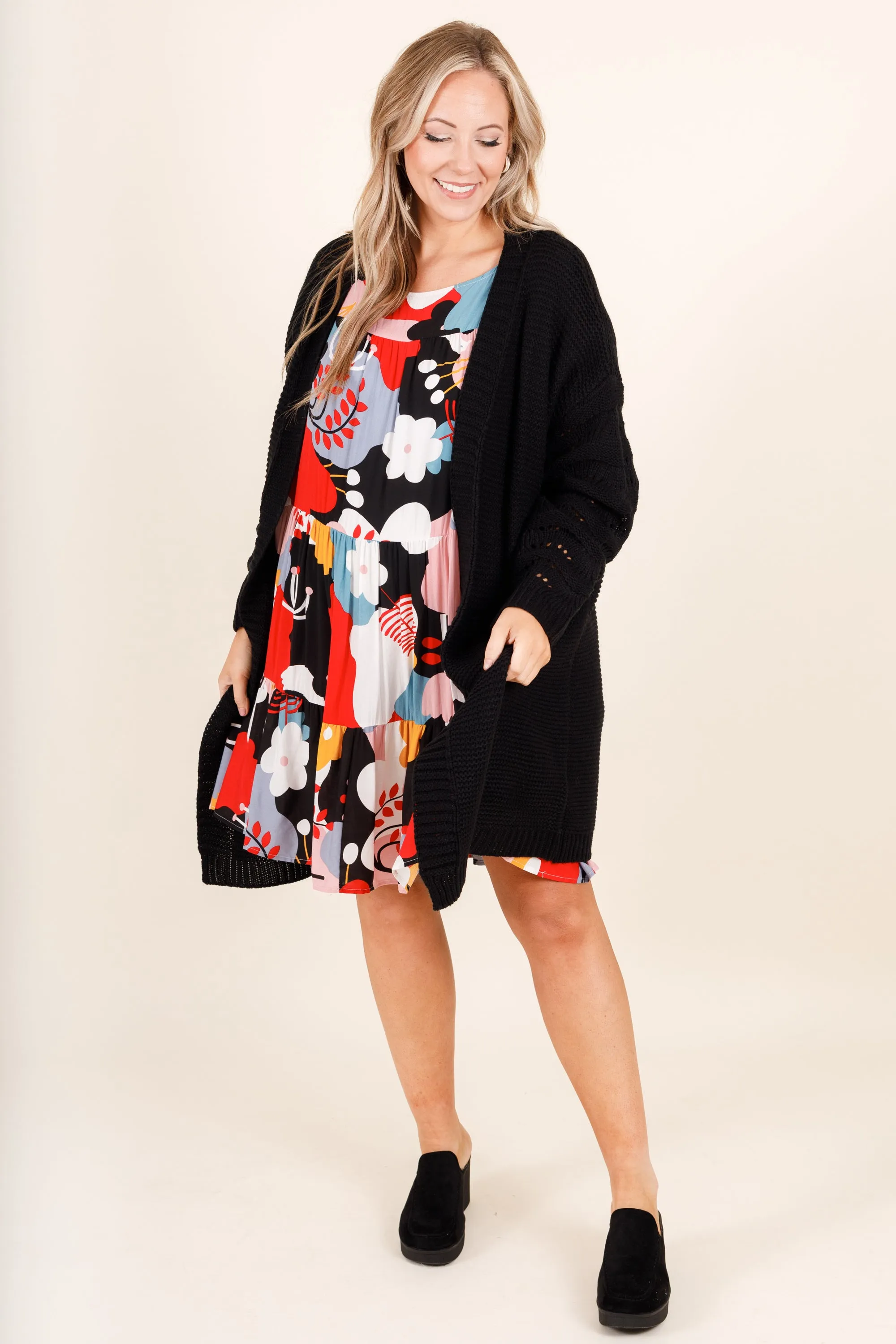 Flooding With Perfection Dress, Black