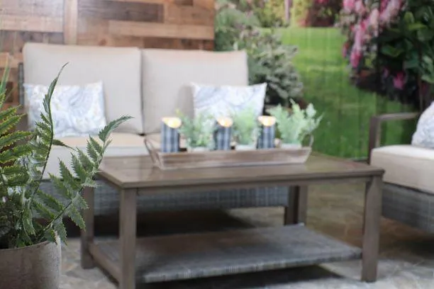 KENNET 4 PIECE SEATING SET -  Love Seat, 2 Club Chairs and Coffee Table