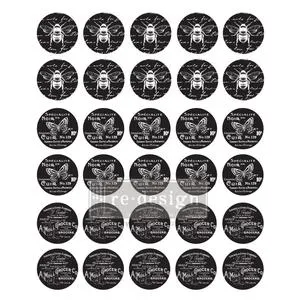 Knob Transfers by Re-Design - French Noir