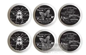 Knob Transfers by Re-Design - French Noir