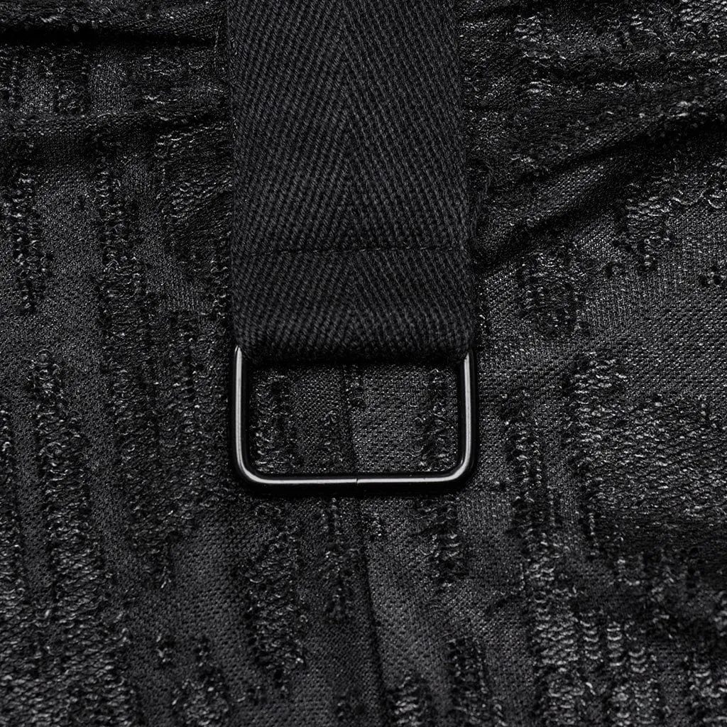 Men's Punk Pleated Long Coat with a Hood