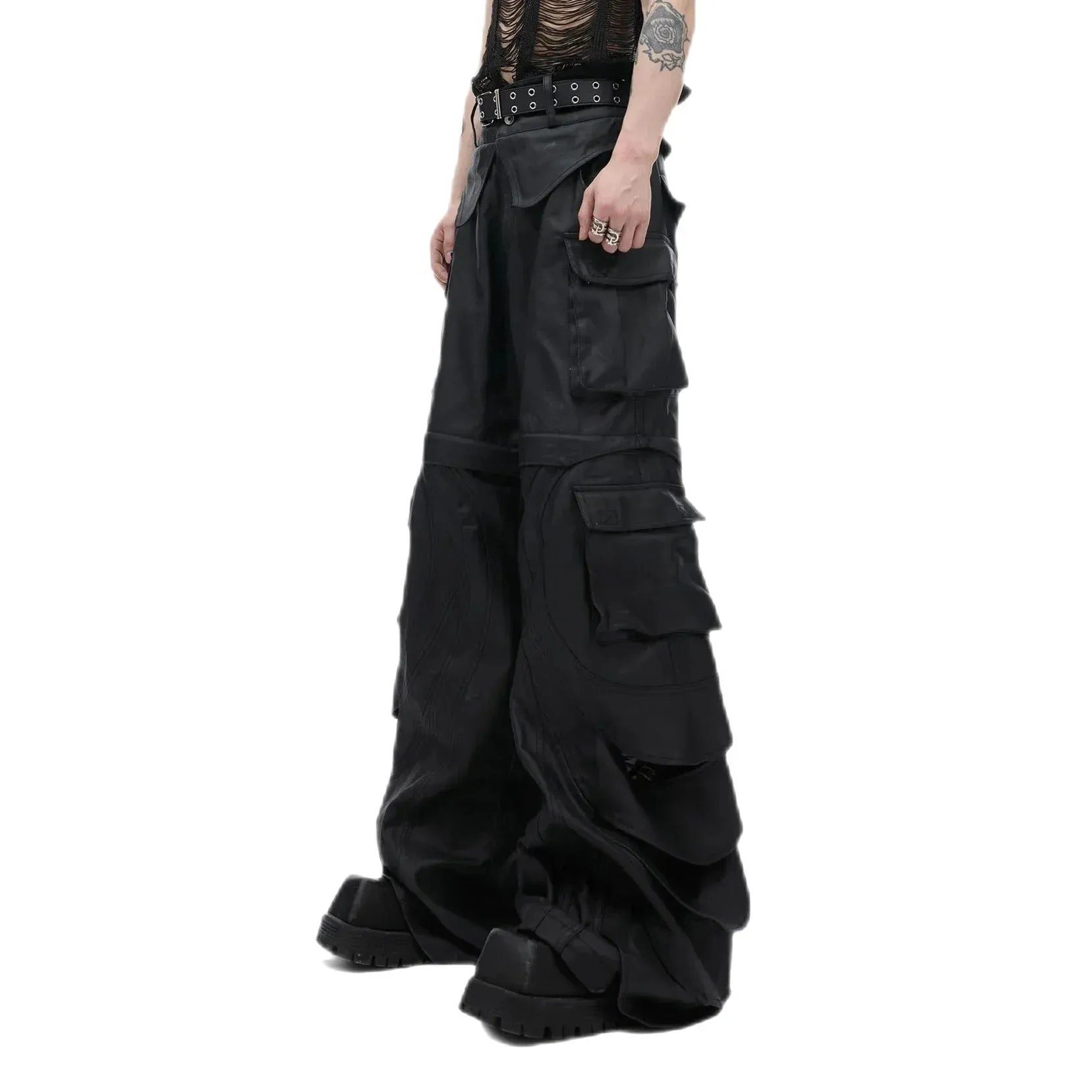 Opium High Waist Leather Pants