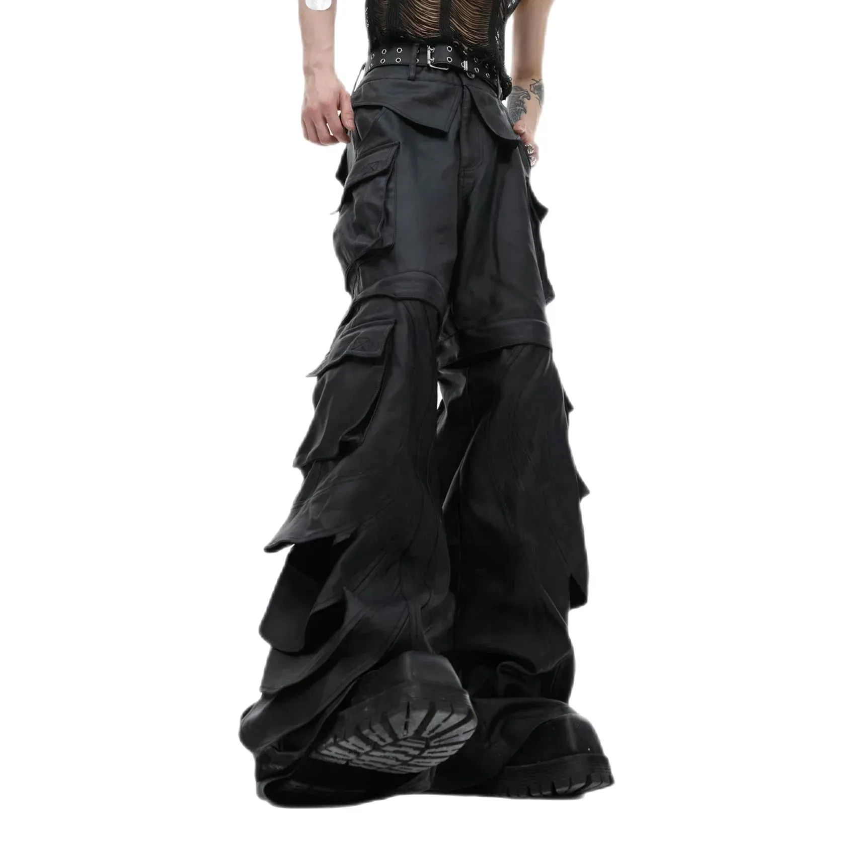 Opium High Waist Leather Pants
