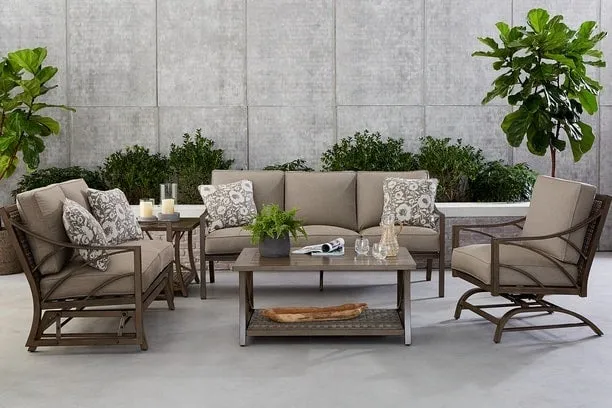 POTOMAC 3 PIECE SEATING SET -Love Seat Glider and 2 Spring Chairs