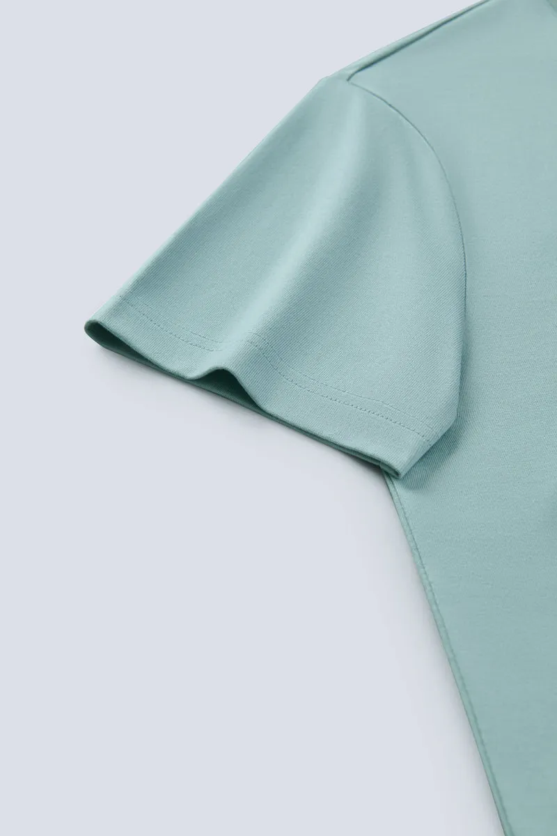 Regal Crew Neck T-Shirt | Green GYE111