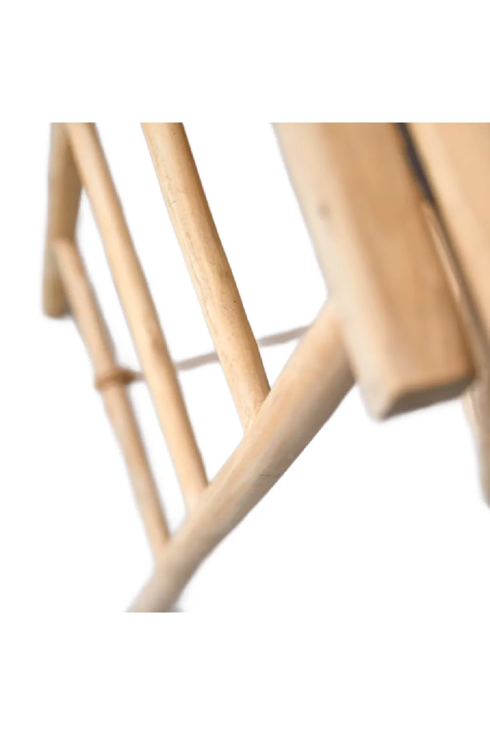 Solid Teak Ladder Towel Rack | Tikamoon Kilim