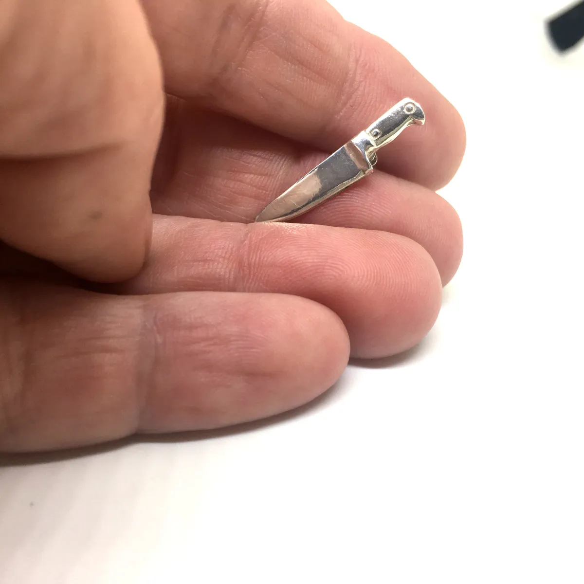Sterling Silver Chef Knife Pin