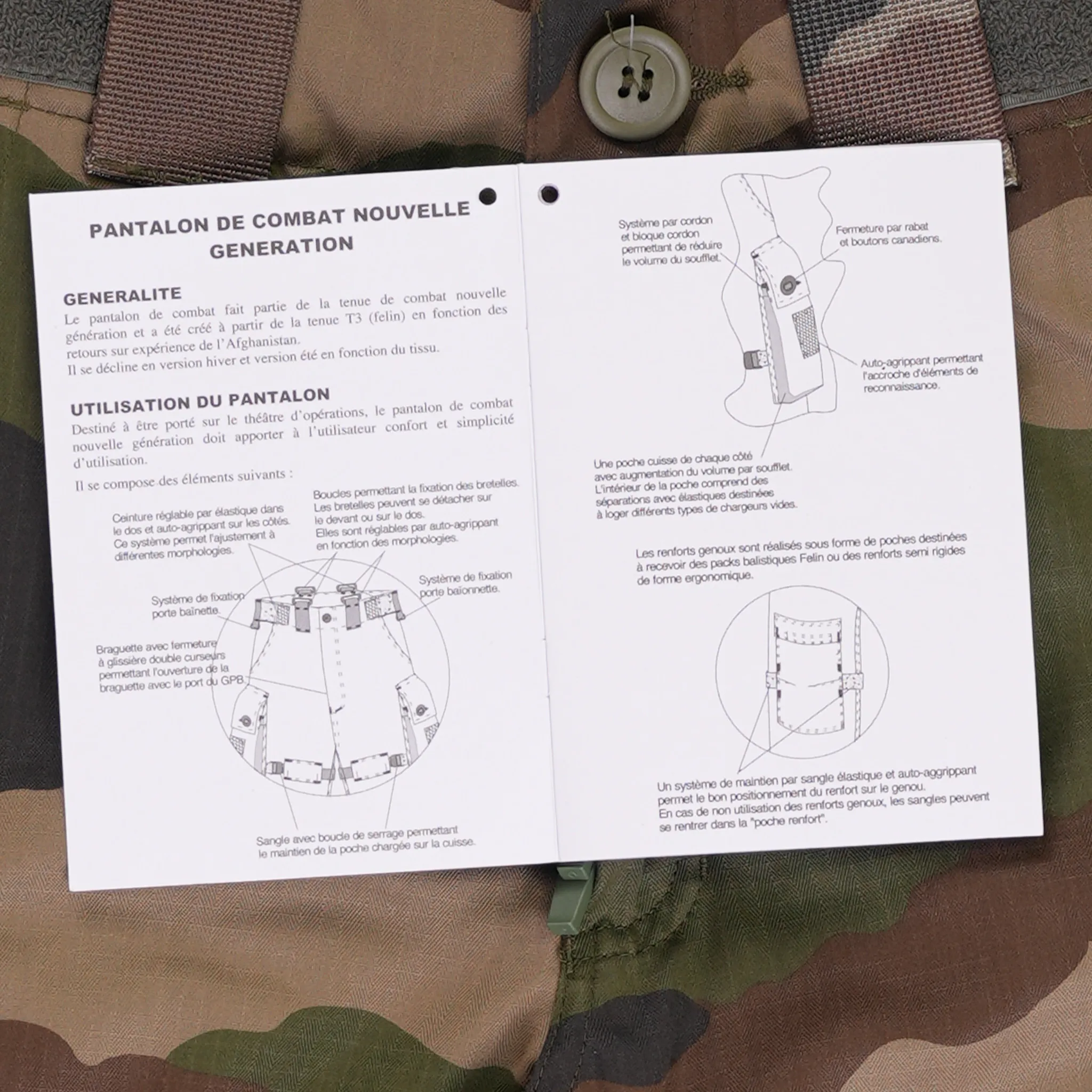 Unissued French Army Combat Pants w/Kneepads
