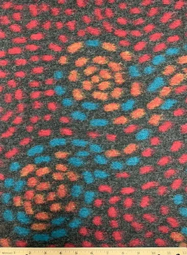 WC-7297W GEORGES SEURAT STYLE BOILED WOOL. ITALY