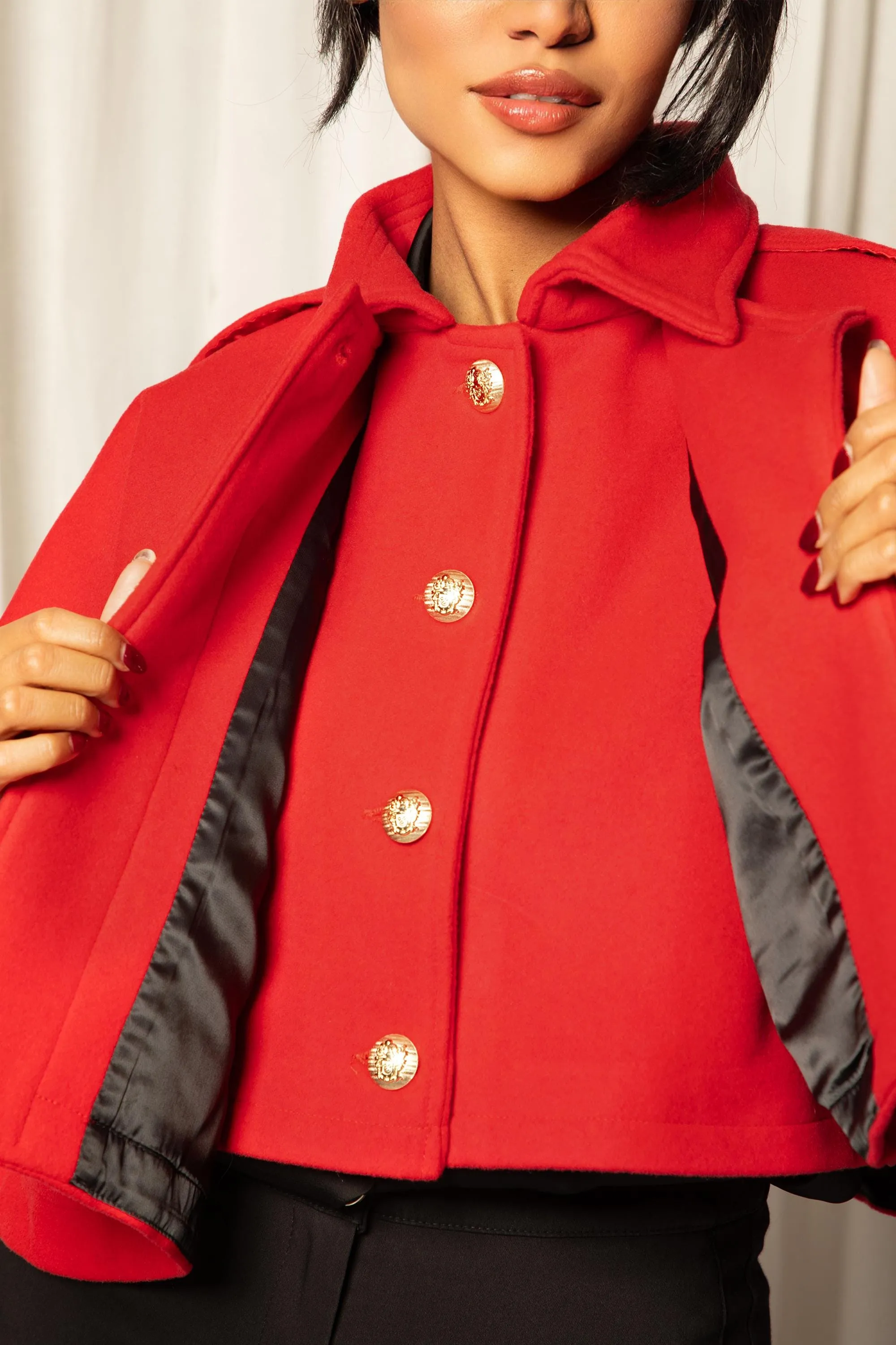 WOOL CLOAK COAT