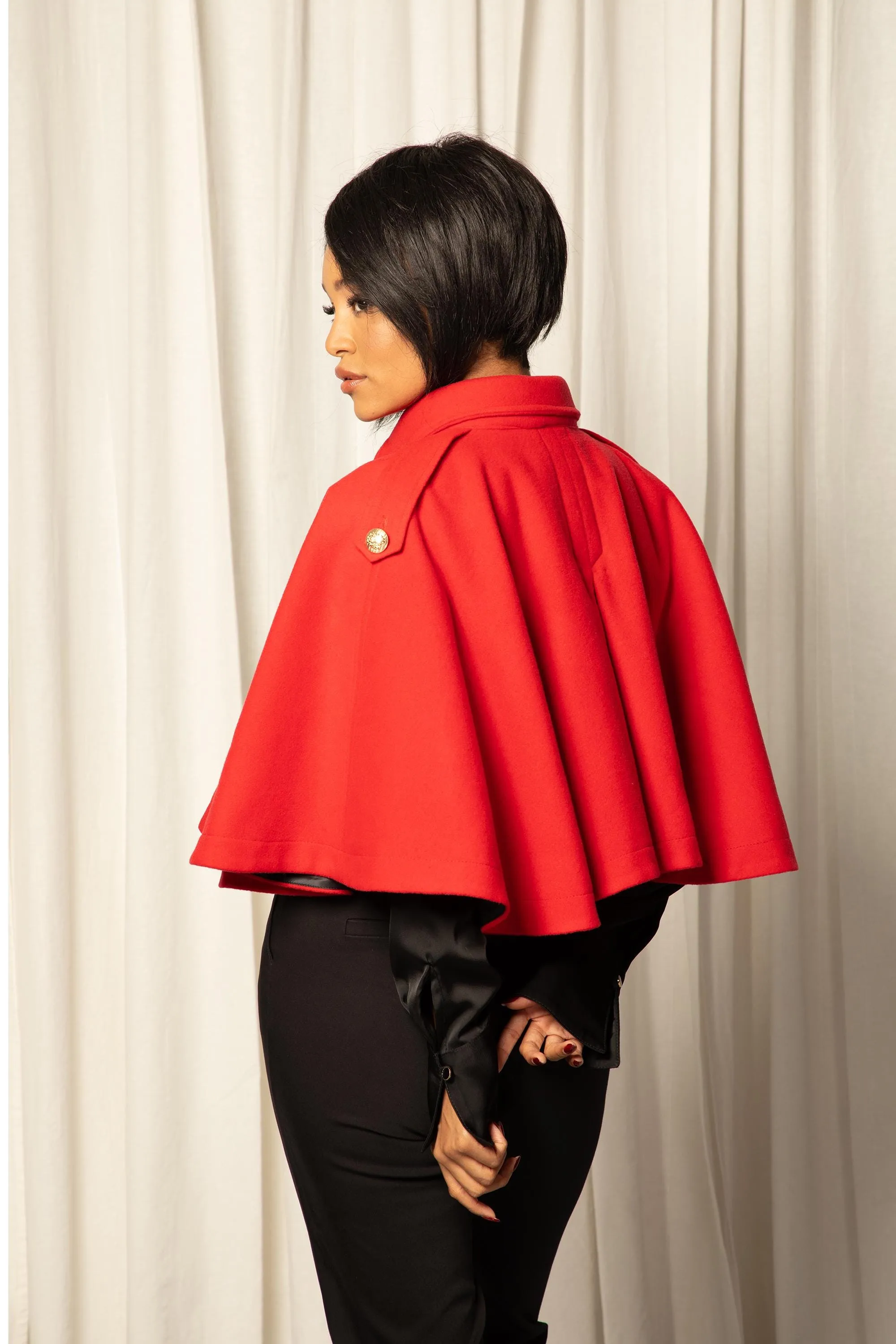 WOOL CLOAK COAT